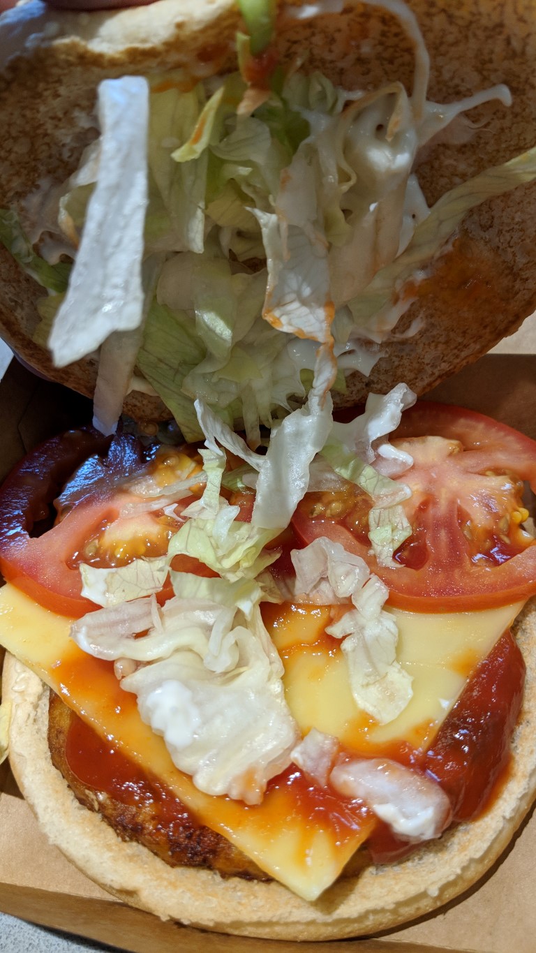 HUNGRY JACKS VEGAN BURGER